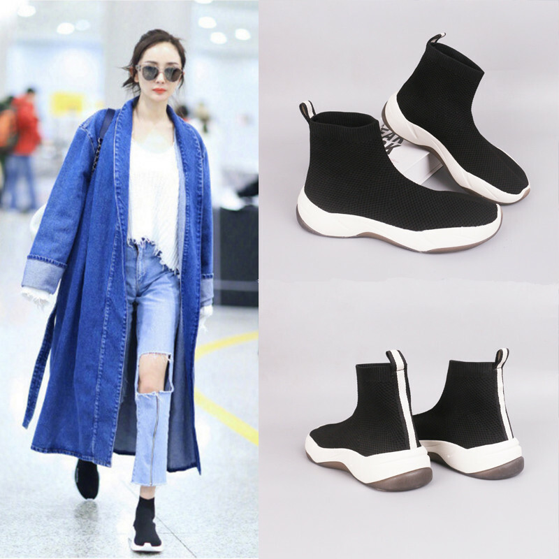 womens high top pull on sneakers